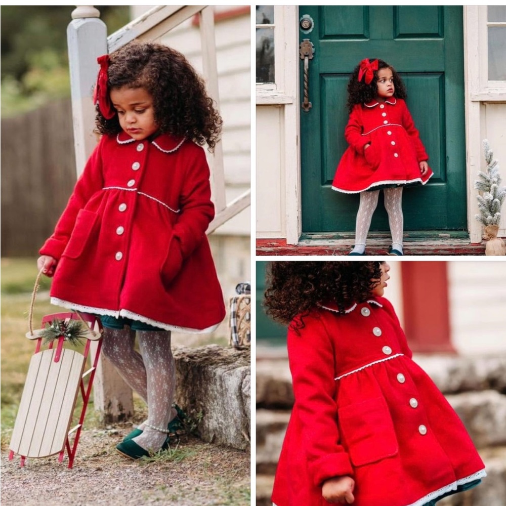 Charming Red Kids Coat